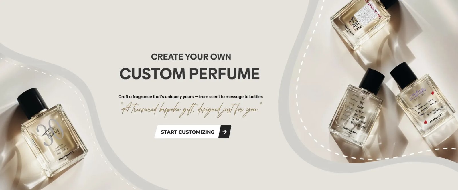 Custom perfume banner